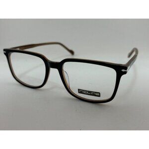 INCLINE - P03275V 52-17-145 Brown Black Rectangle Plastic Eyeglass Frames